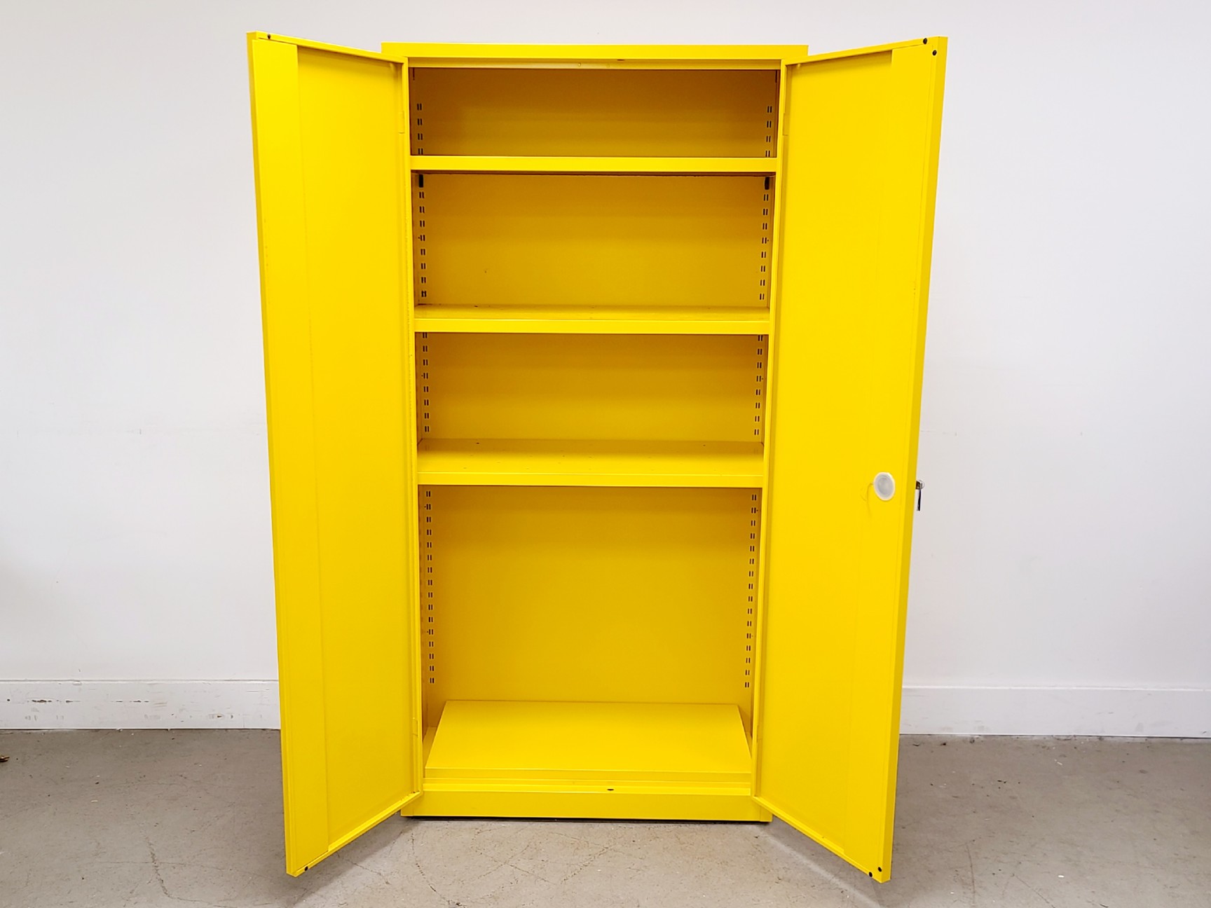 Image of Yellow Solvent Cabinet Chemical Storage 