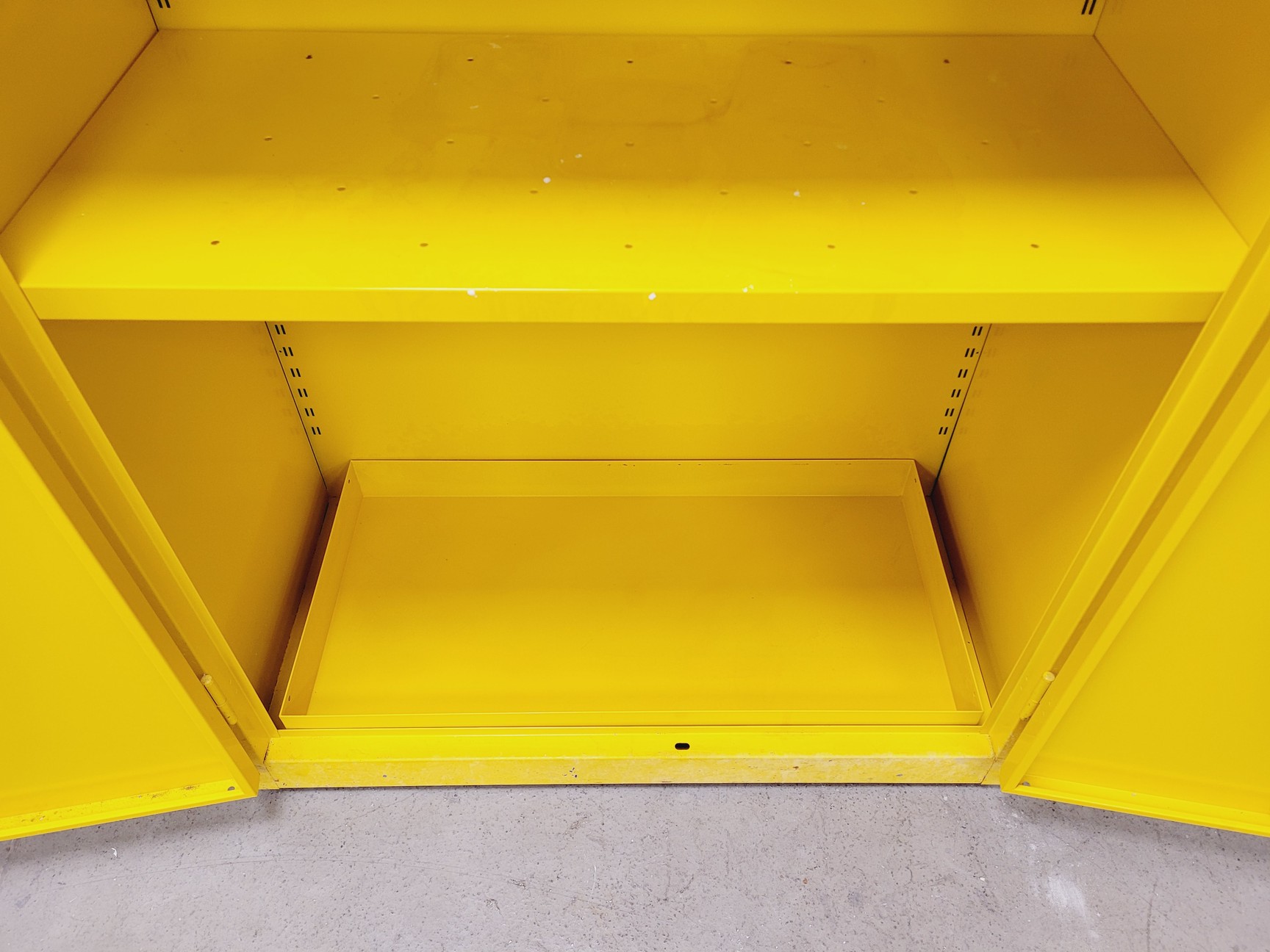 Image of Yellow Solvent Cabinet Chemical Storage 