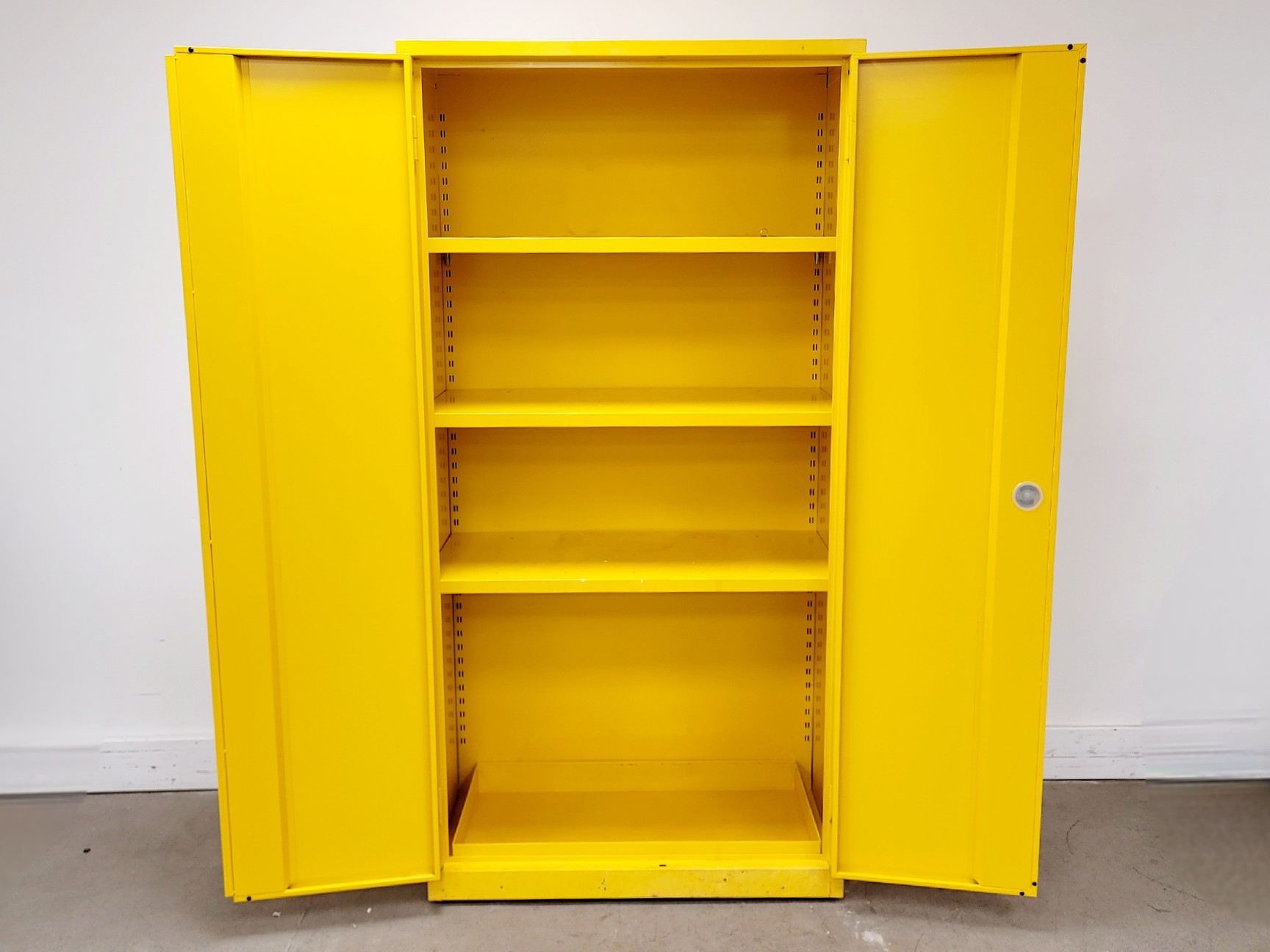 Image of Yellow Solvent Cabinet Chemical Storage 