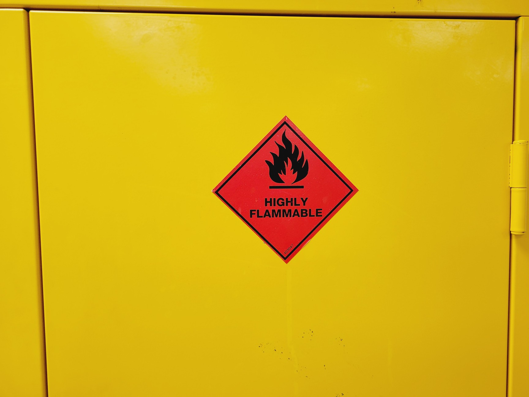 Image of Yellow Solvent Cabinet Chemical Storage 