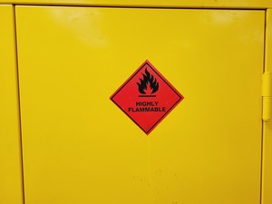 Thumbnail image of Yellow Solvent Cabinet Chemical Storage 