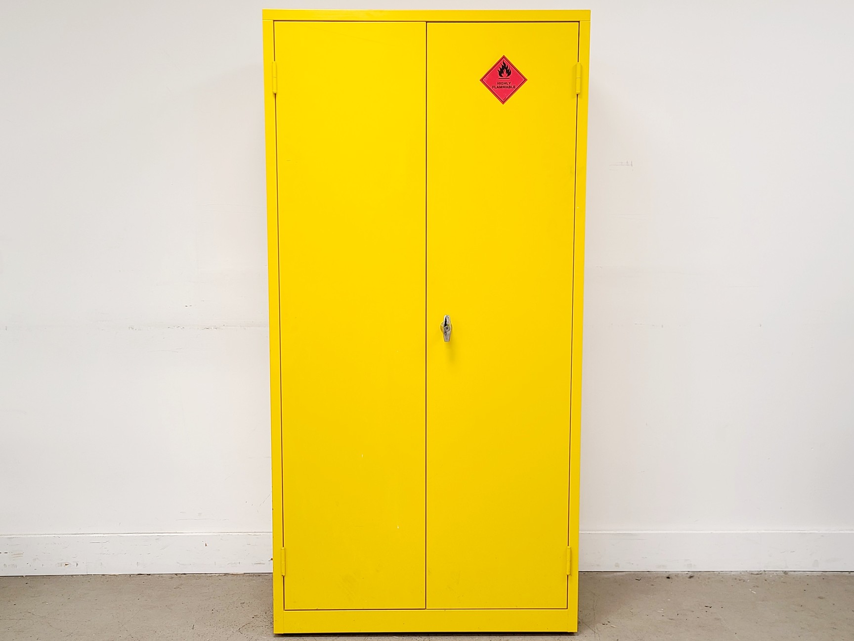 Image of Yellow Solvent Cabinet Chemical Storage