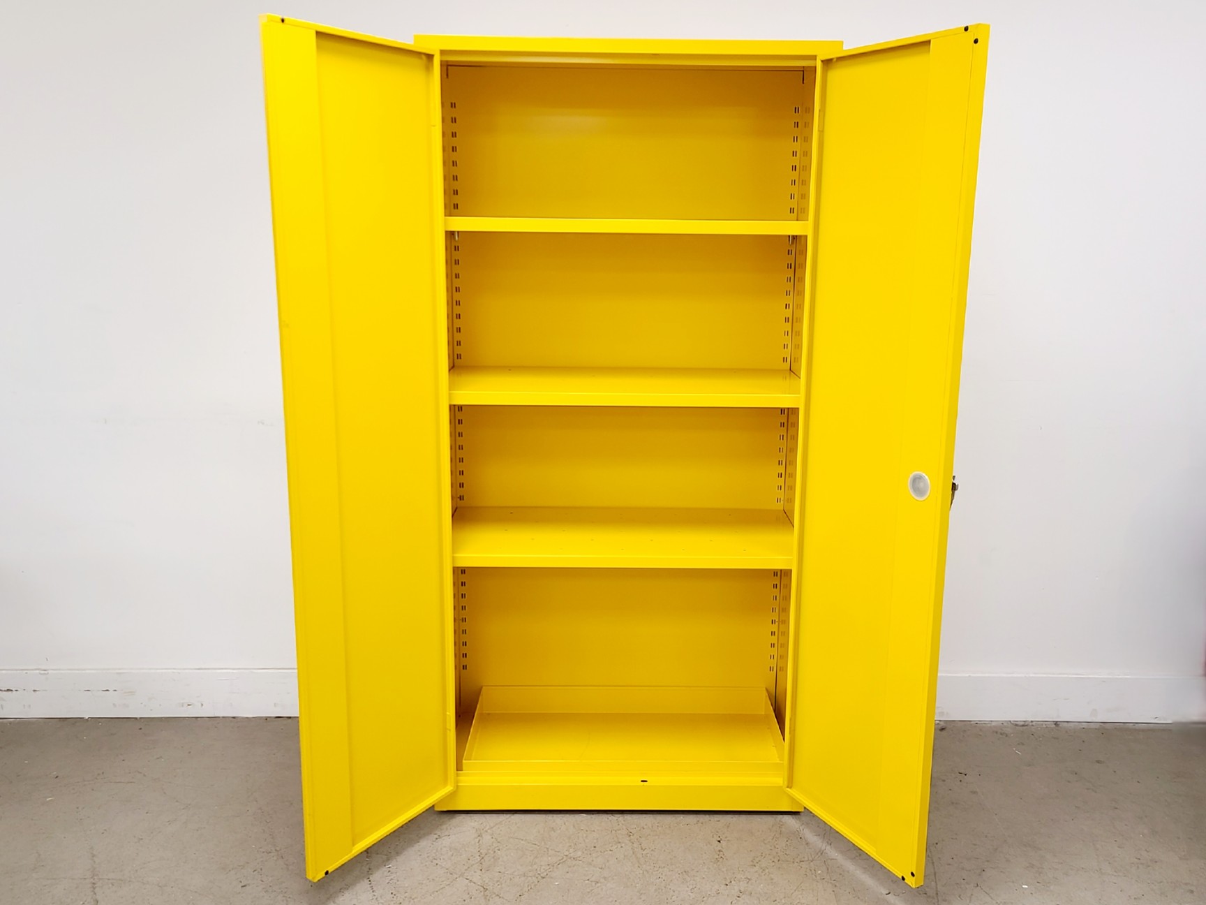 Image of Yellow Solvent Cabinet Chemical Storage