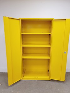 Thumbnail image of Yellow Solvent Cabinet Chemical Storage