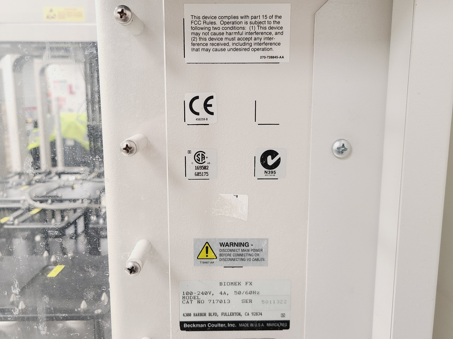 Image of Beckman Coulter Biomek FX Liquid Handling Robot System Lab