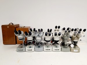 Thumbnail image of Job Lot of 16 x Microscopes,  Prior,  Zeiss - Stereo Microscopes Lab