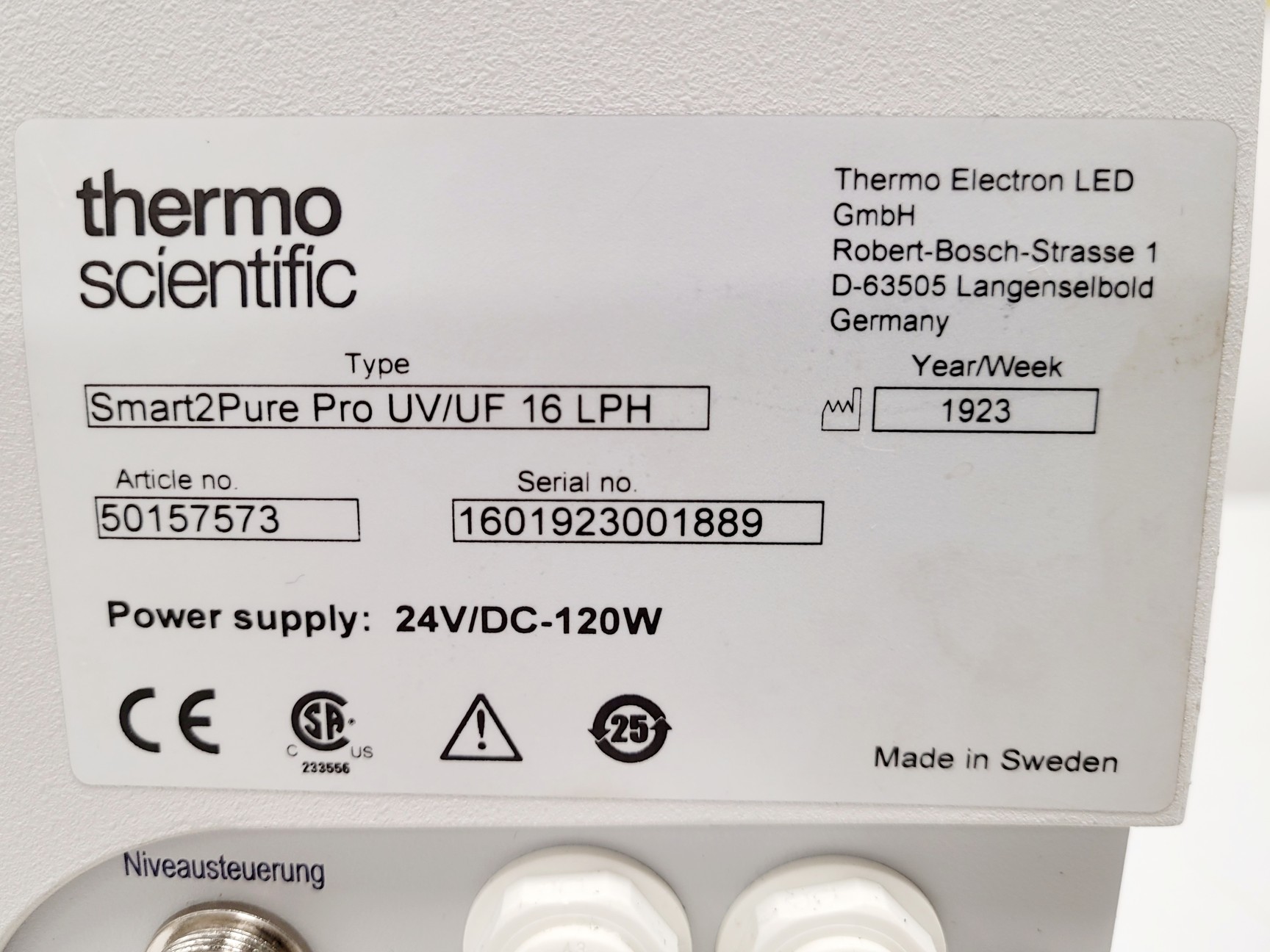 Image of Thermo Scientific Barnstead Smart2Pure Pro Water Purification System