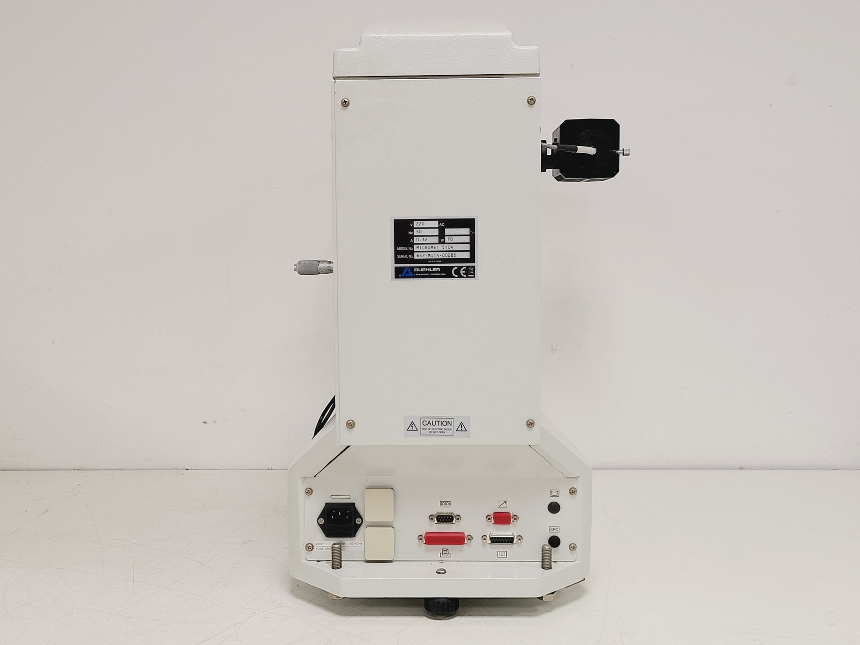 Image of Buehler Micromet 5104 Hardness Tester w/ 3 x Objectives M50,M10 & M20 