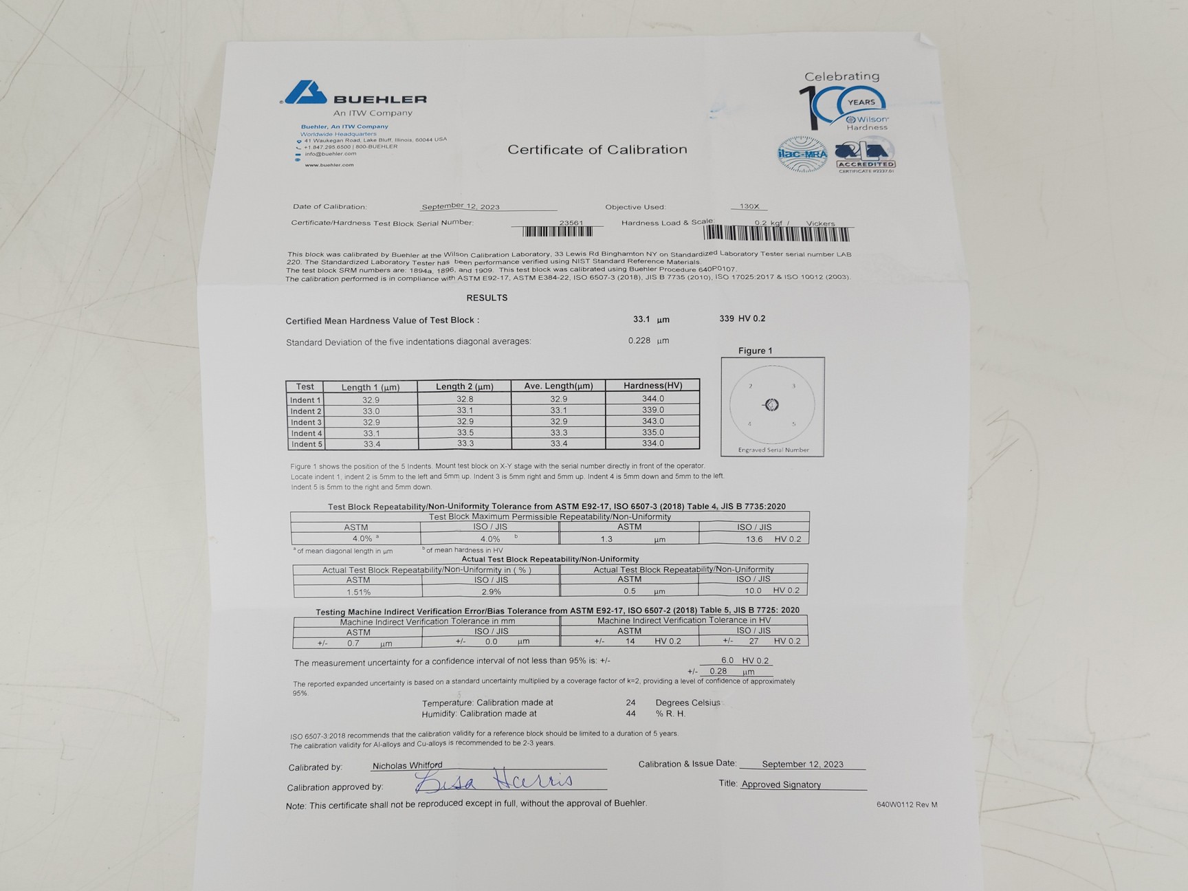 Image of Buehler Micromet 5104 Hardness Tester w/ 3 x Objectives M50,M10 & M20 