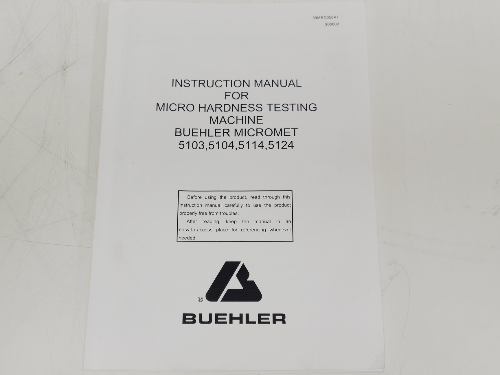 Image of Buehler Micromet 5104 Hardness Tester w/ 3 x Objectives M50,M10 & M20 