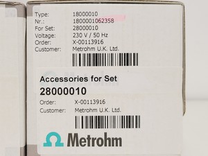 Thumbnail image of Metrohm 907 Titrando High-End Tritrator, Ti Stand, 2 x 800 Dosino w/ Software 