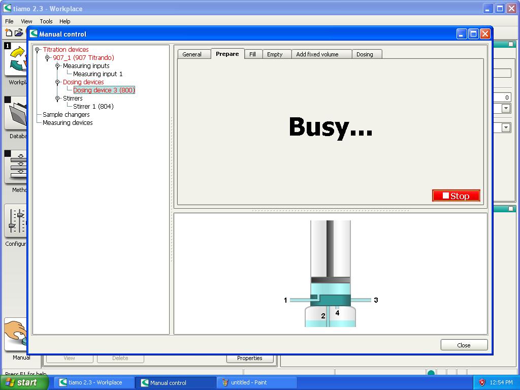 Image of Metrohm 907 Titrando High-End Tritrator, Ti Stand, 2 x 800 Dosino w/ Software 