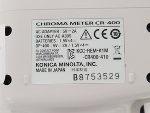 Thumbnail image of Konica Minolta CR-400 Chroma Meter Calorimeter W/ DP-400 Data Processor