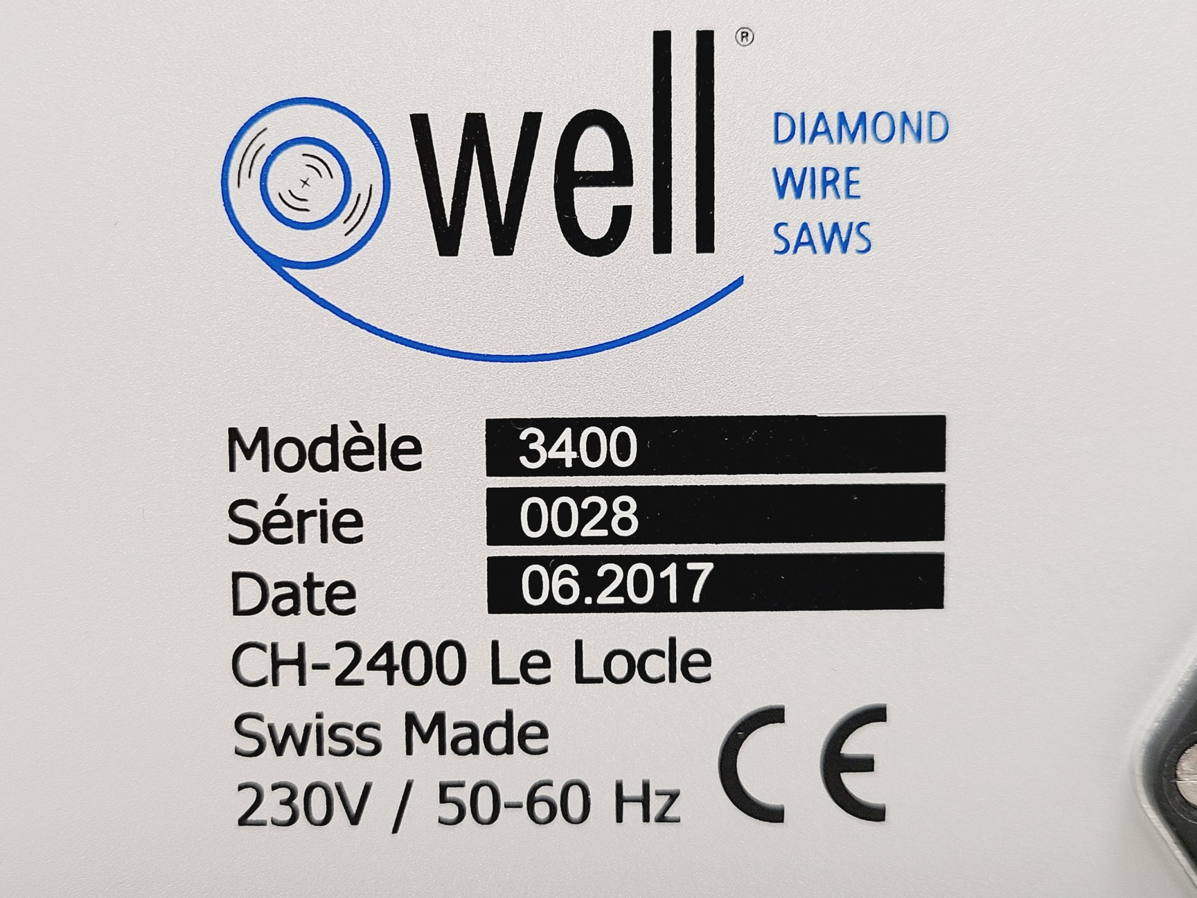 Image of Well Diamond Wire Saw Model 3400