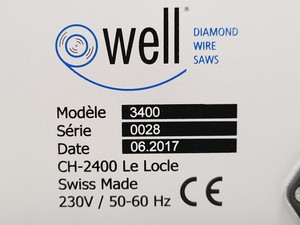 Thumbnail image of Well Diamond Wire Saw Model 3400