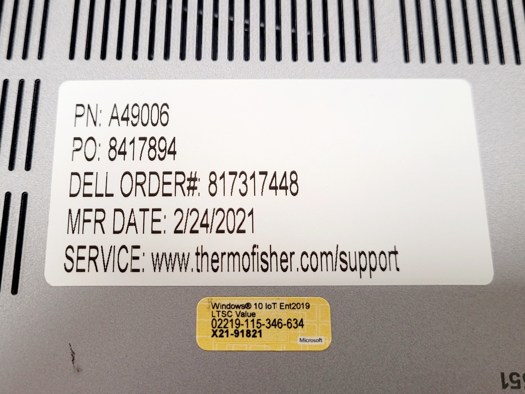 Image of Applied Biosystems 7500 Fast Real-Time PCR Machine w/ Laptop & Software 