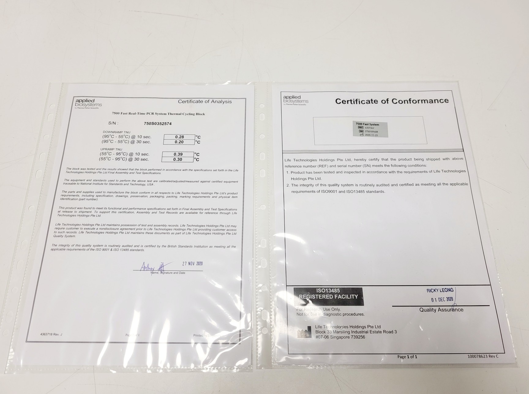 Image of Applied Biosystems 7500 Fast Real-Time PCR Machine w/ Laptop & Software 
