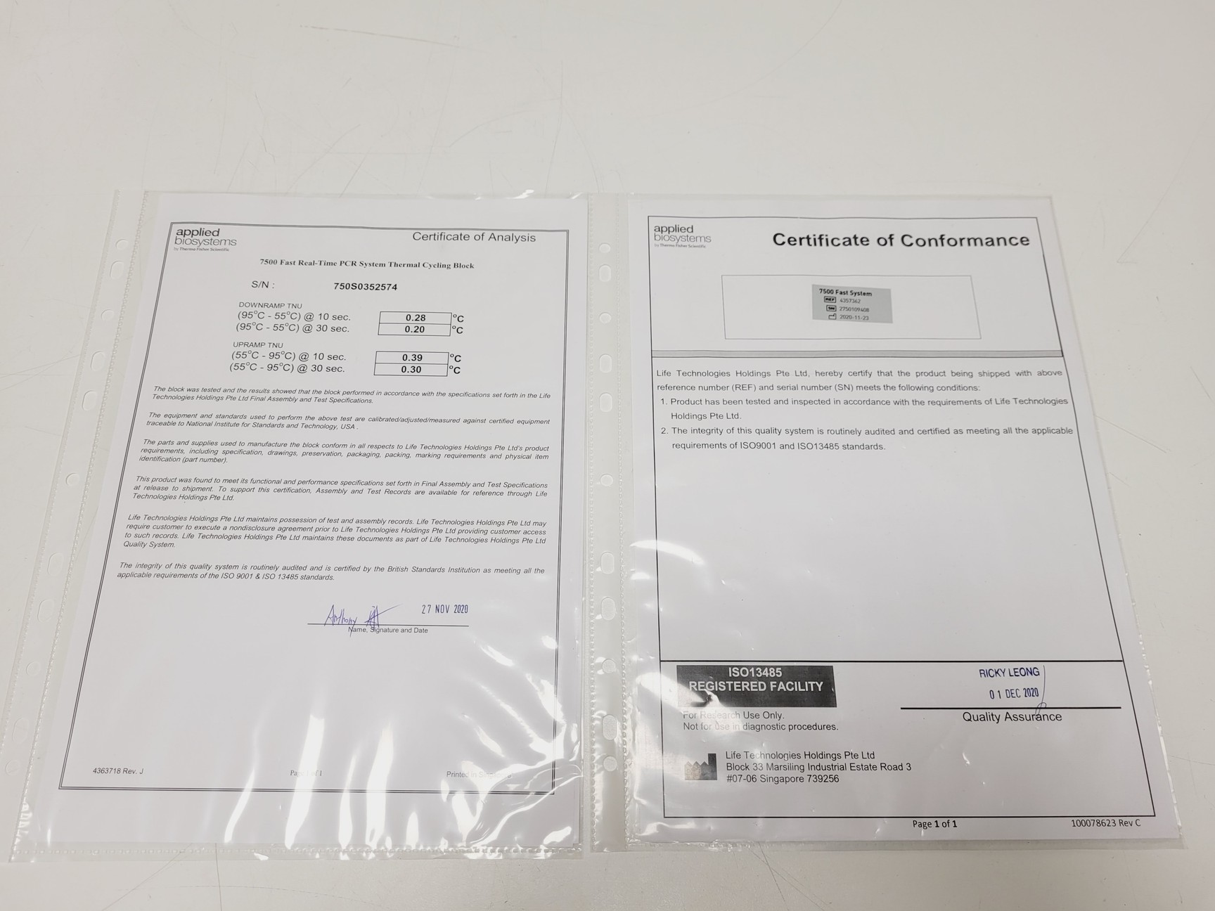 Image of Applied Biosystems 7500 Fast Real-Time PCR Machine w/ Laptop & Software 