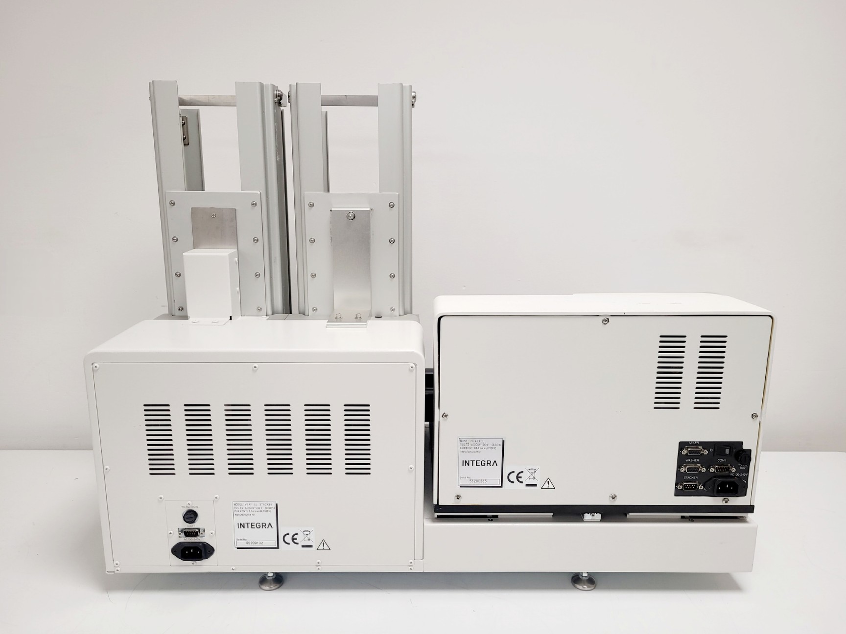 Image of Integra Viafill Dispenser & Stacker w/ 2 x Plate Stacker Short Chimneys 