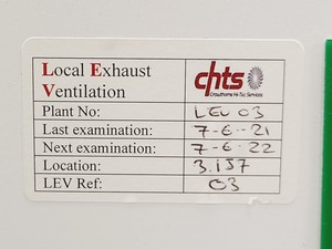 Thumbnail image of Labogene Scanlaf Class 1 Jupiter Basic 1800 MSC Safety Cabinet Lab