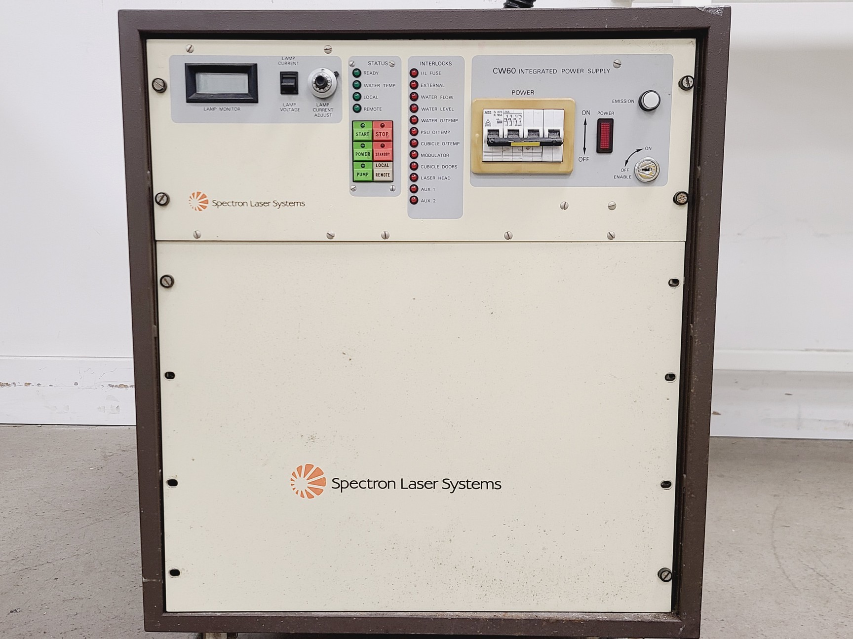 Image of Spectron Laser Systems 5L902T w/ Power Supply Lab