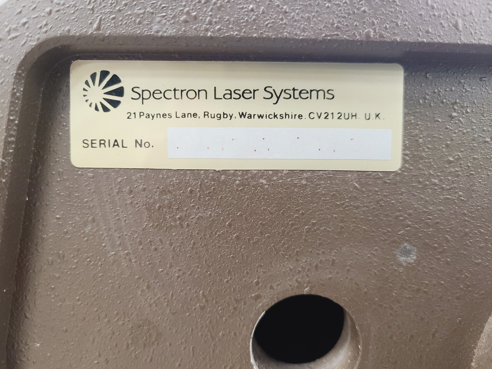 Image of Spectron Laser Systems 5L902T w/ Power Supply Lab