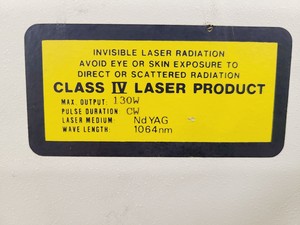 Thumbnail image of Spectron Laser Systems 5L902T w/ Power Supply Lab
