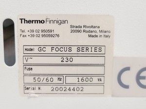 Thumbnail image of Thermo Finnigan Focus GC Gas Chromatograph System Lab