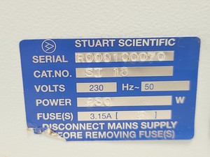 Thumbnail image of Stuart Scientific Incubator SI 18