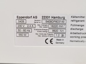 Thumbnail image of Eppendorf Centrifuge 5427R