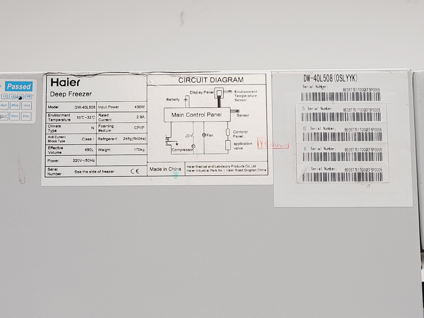 Image of Haier DW-40L508 Deep Freezer