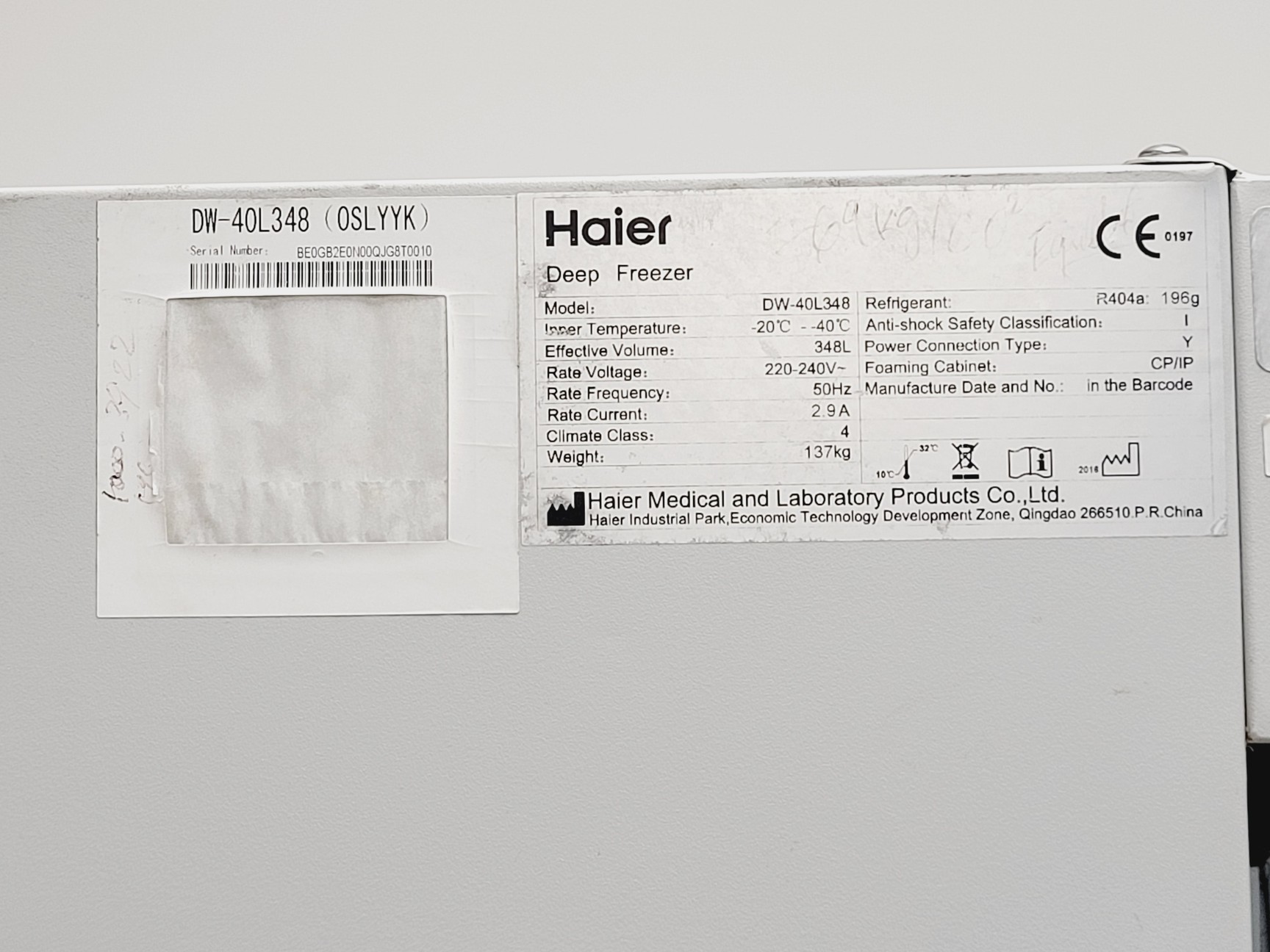 Image of Haier DW-40L348 Deep Freezer