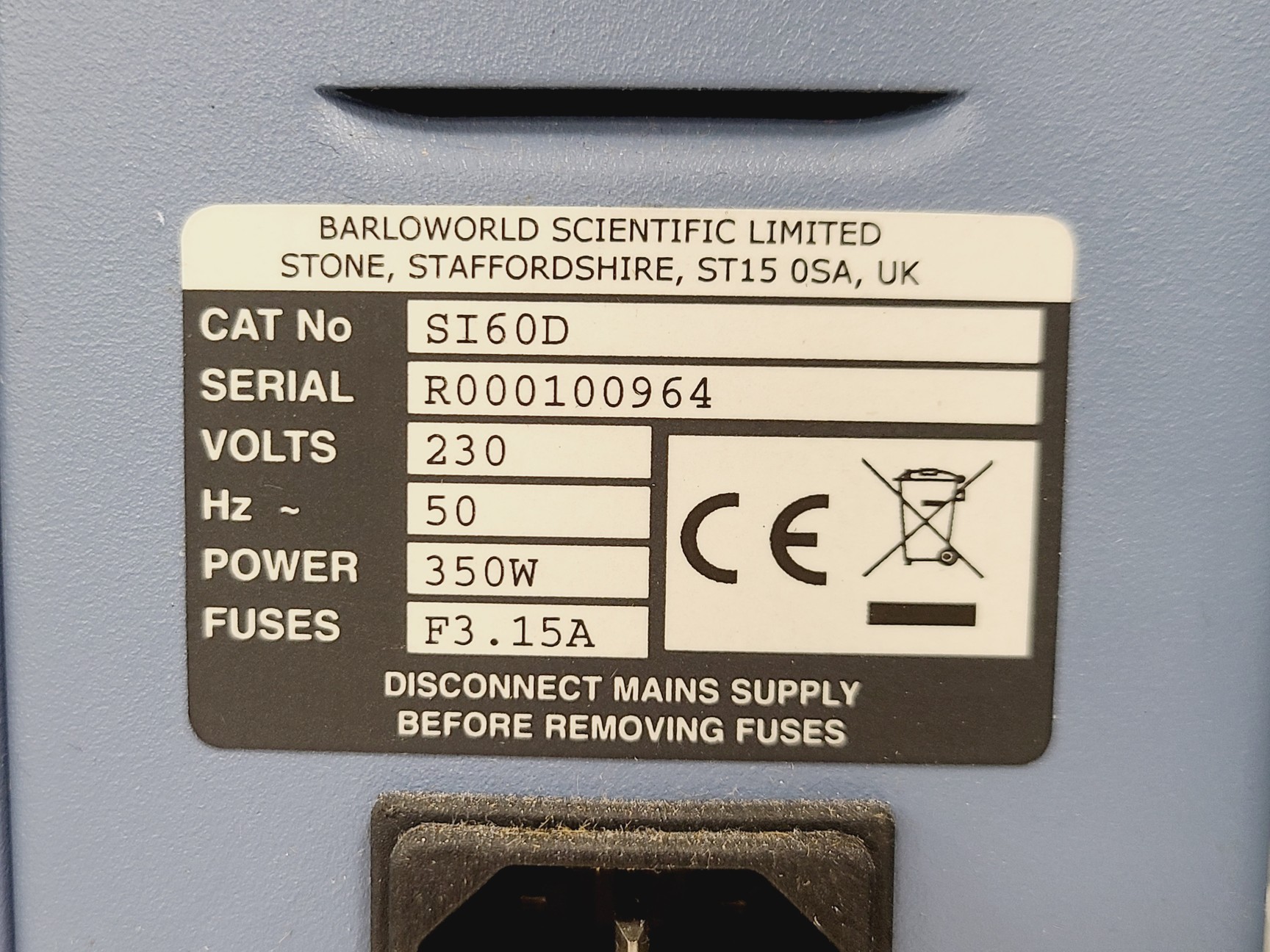 Image of Cole-Parmer Stuart SI60D Forced Air Incubator 60 L Lab 