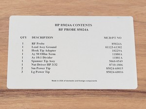 Thumbnail image of Hewlett Packard 85024A High Frequency Probe