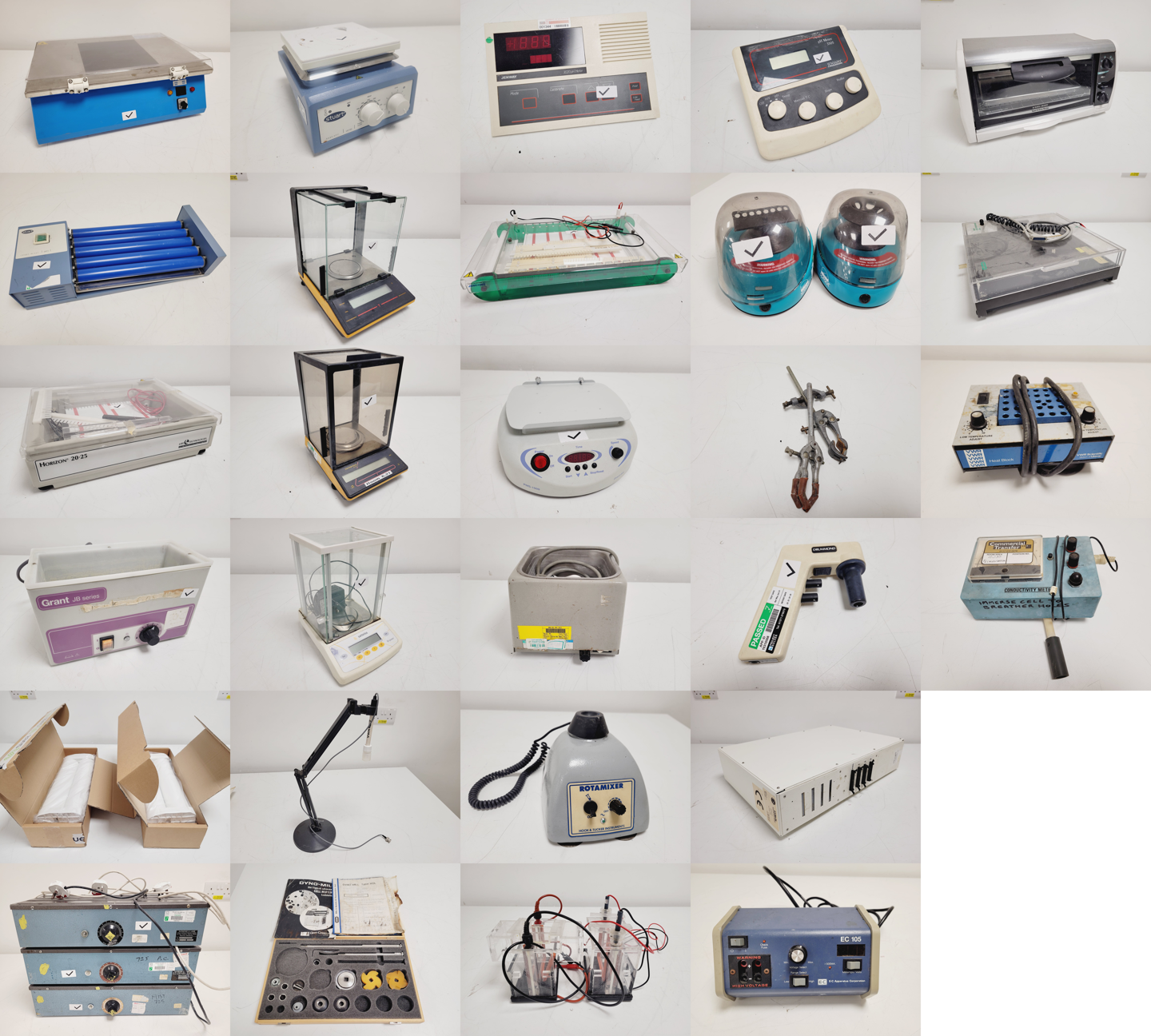 Image of Mixed Job Lot of Laboratory Equipment - Stuart, Grant, Ortec, VWR, Bio-Rad