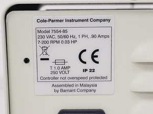 Thumbnail image of Cole Parmer 7554-85 MasterFlex L/S Economy Drive Peristaltic Pump