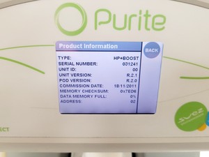 Thumbnail image of Purite HP160 BP/IT L300255 Water Purification System w/ Accessories Lab