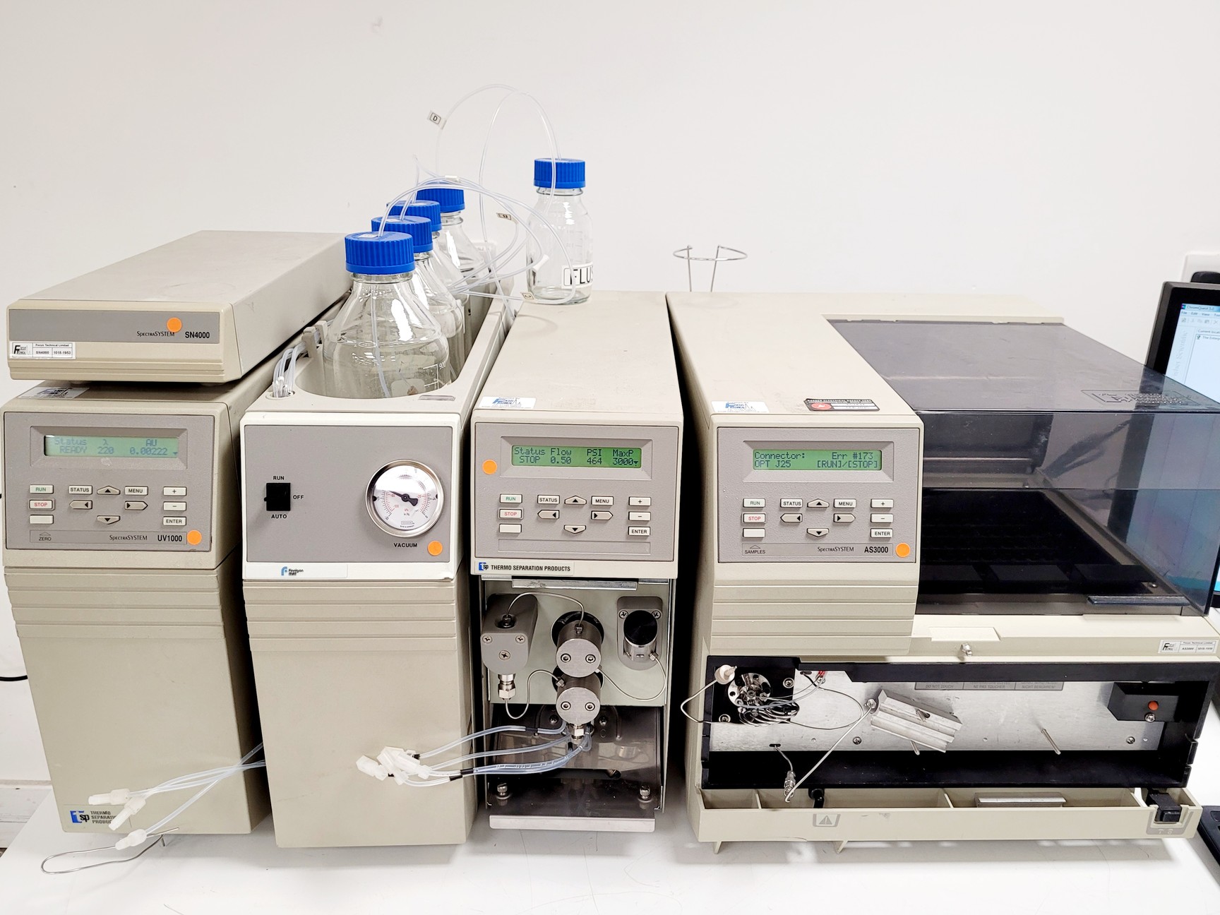 Image of Thermo Separation HPLC System, UV1000, AS3000, P4000, SCM1000 w/ Zoostorm PC