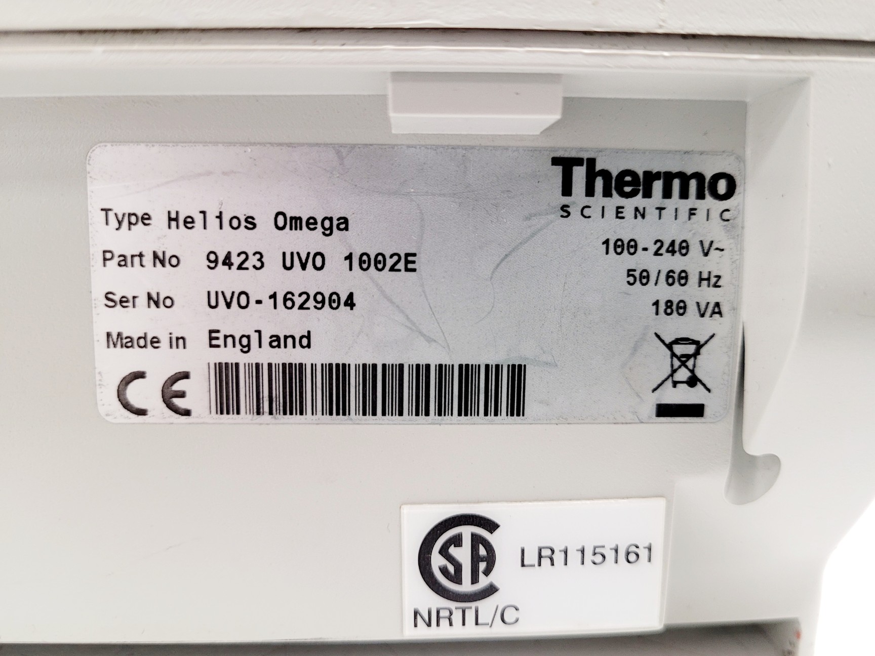 Image of Thermo Scientific Helios Omega UV-VIS Spectrophotometer Lab