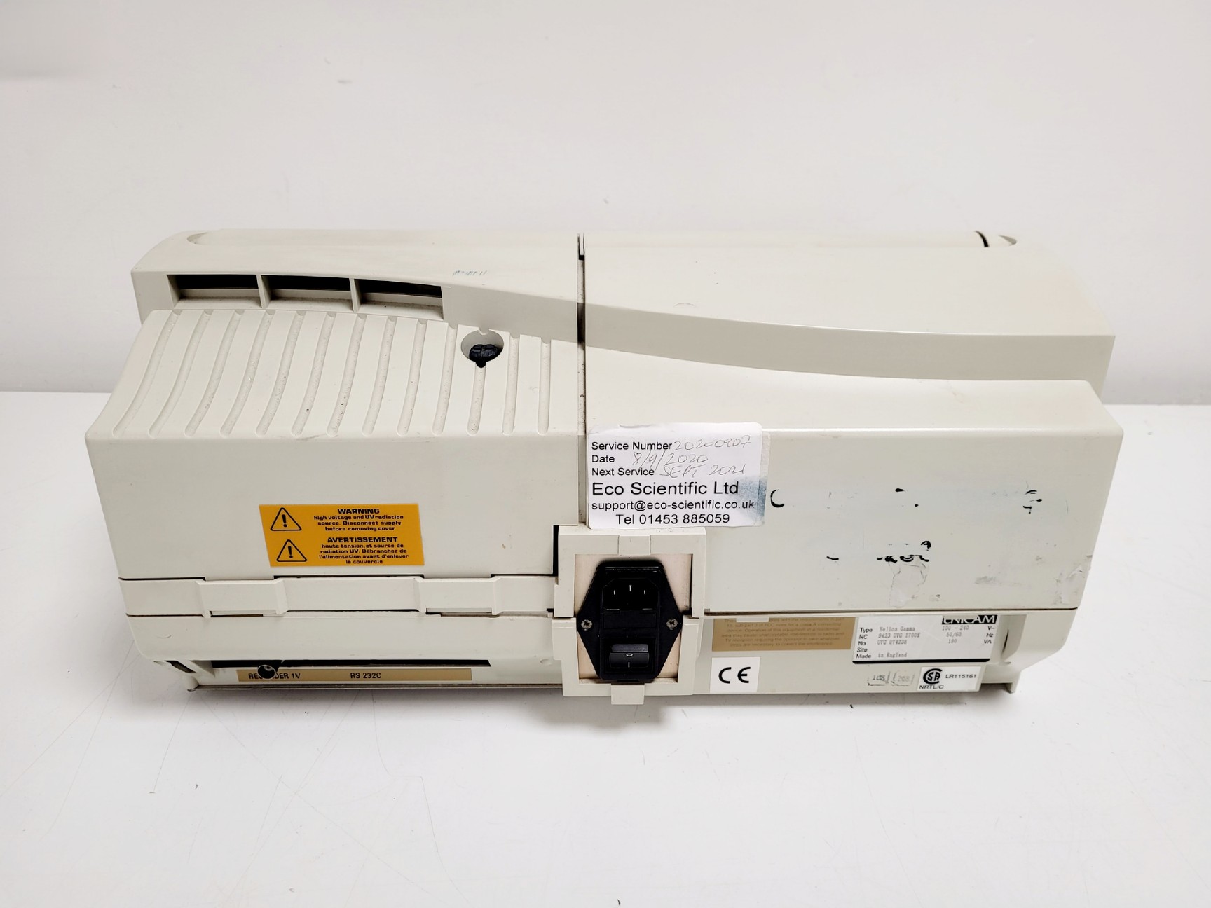 Image of Unicam Helios Gamma UV-VIS Spectrophotometer Lab