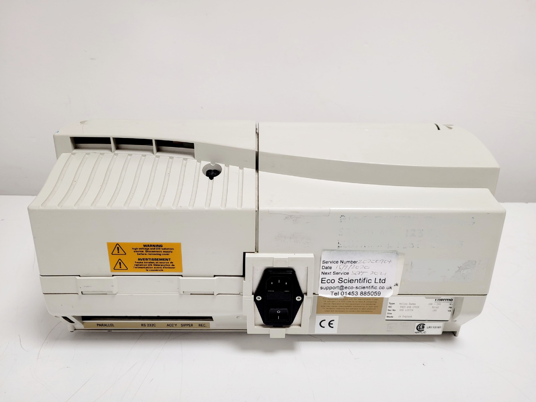 Image of Thermo Electron Corporation Helios Gamma UV-VIS Spectrophotometer Lab