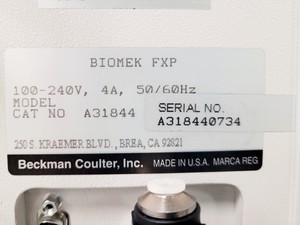 Thumbnail image of Beckman Coulter Biomek FXP Automation Workstation System w/ Software Lab
