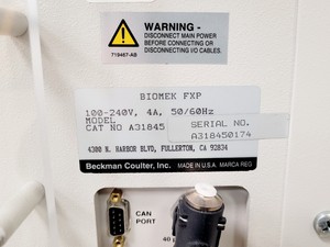 Thumbnail image of Beckman Coulter Biomek FXP Automation Workstation System w/ PC & Software Lab