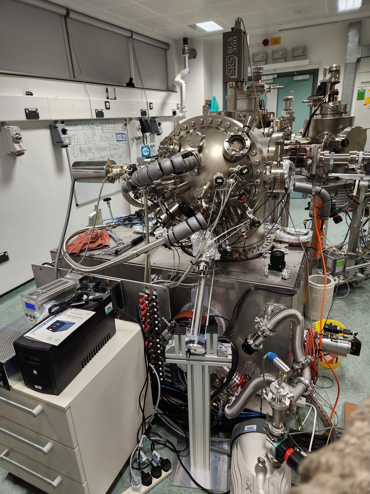 Image of MECA 2000 MBE System with Various Pumps, Controllers & Vacuum Equipment