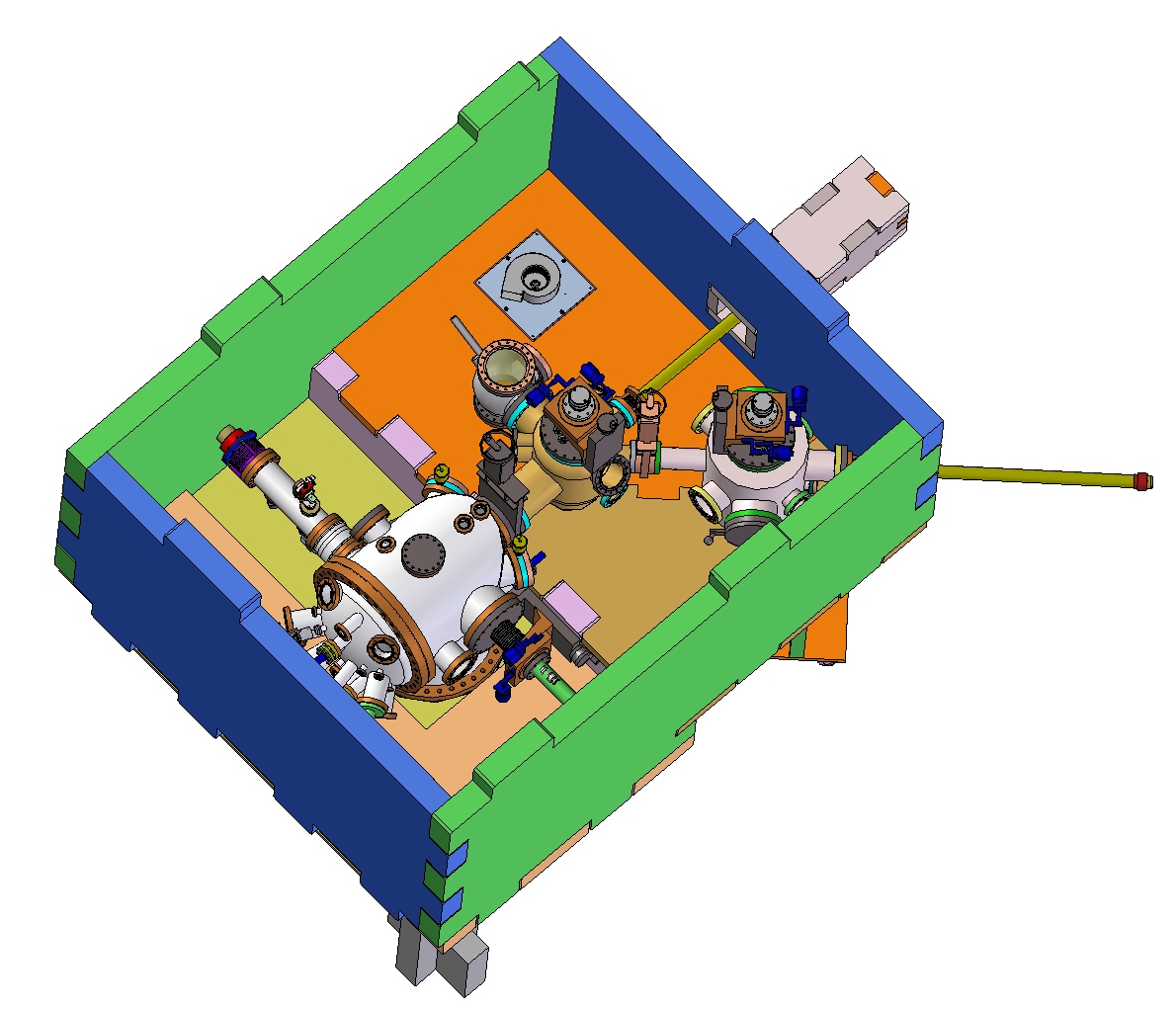 Image of MECA 2000 MBE System with Various Pumps, Controllers & Vacuum Equipment