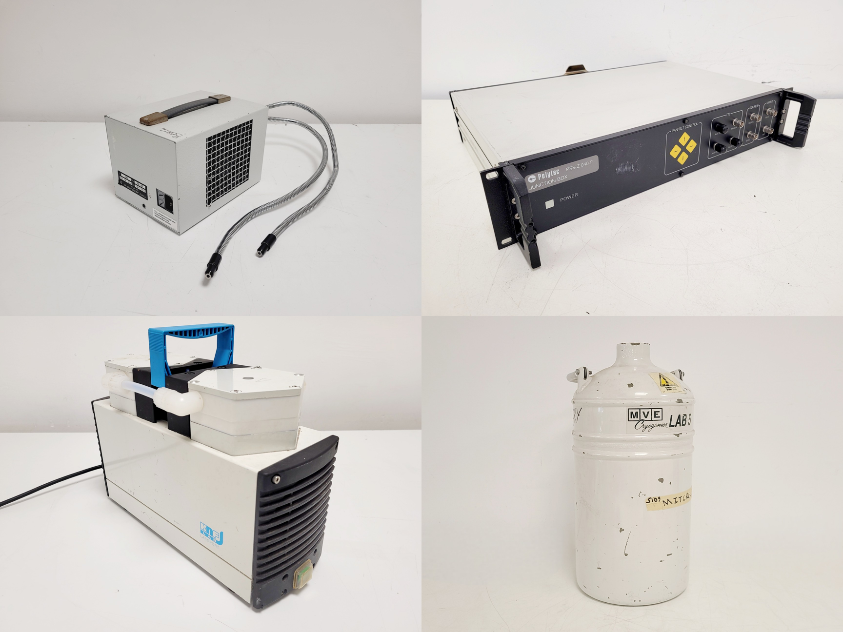 Image of Mixed Job Lot of Laboratory Equipment - MVE, Polytec, Olympus, Agilent, HP