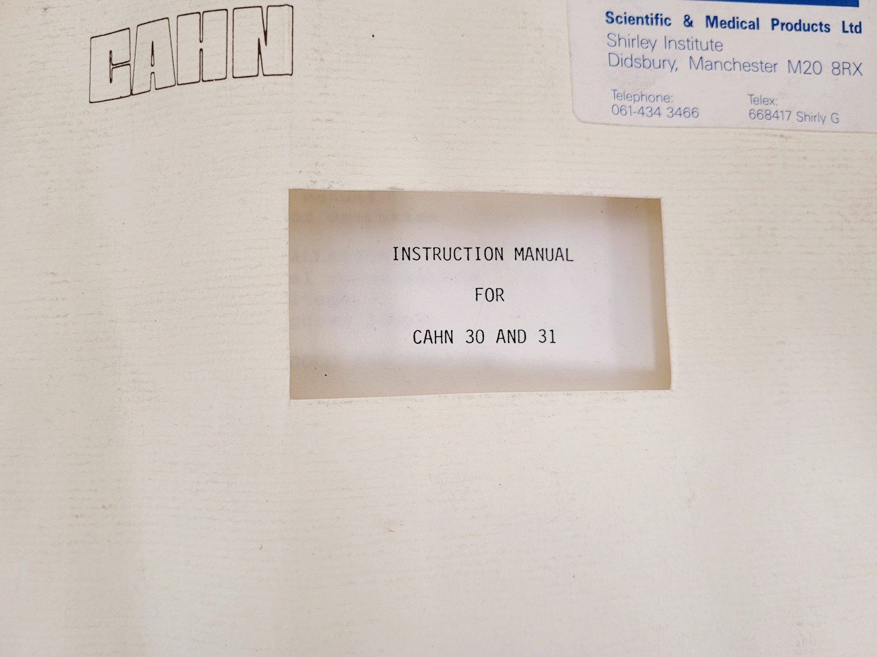 Image of CAHN C-31 Automatic Electric Microbalance 