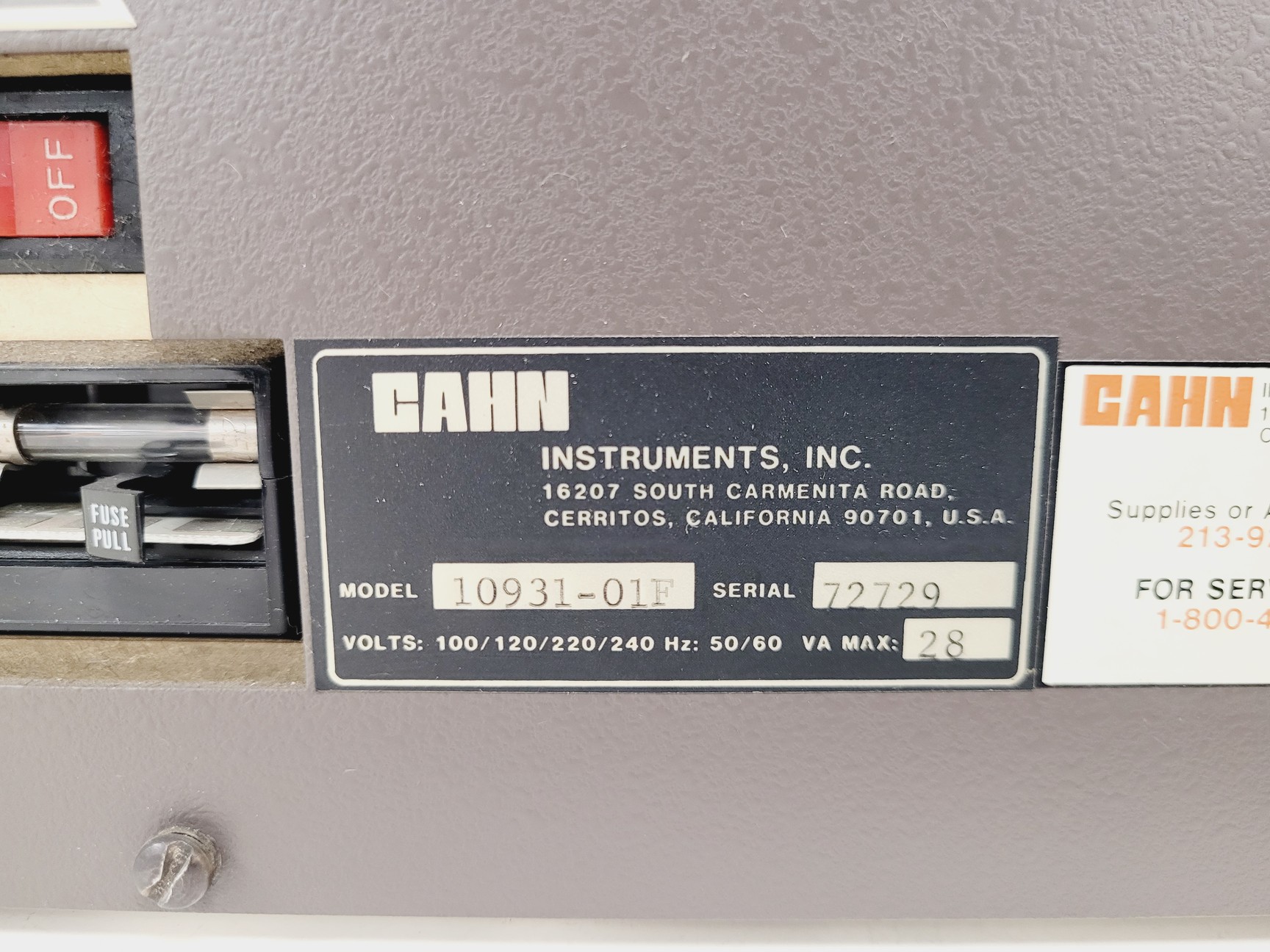 Image of CAHN C-31 Automatic Electric Microbalance 