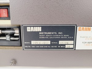 Thumbnail image of CAHN C-31 Automatic Electric Microbalance 