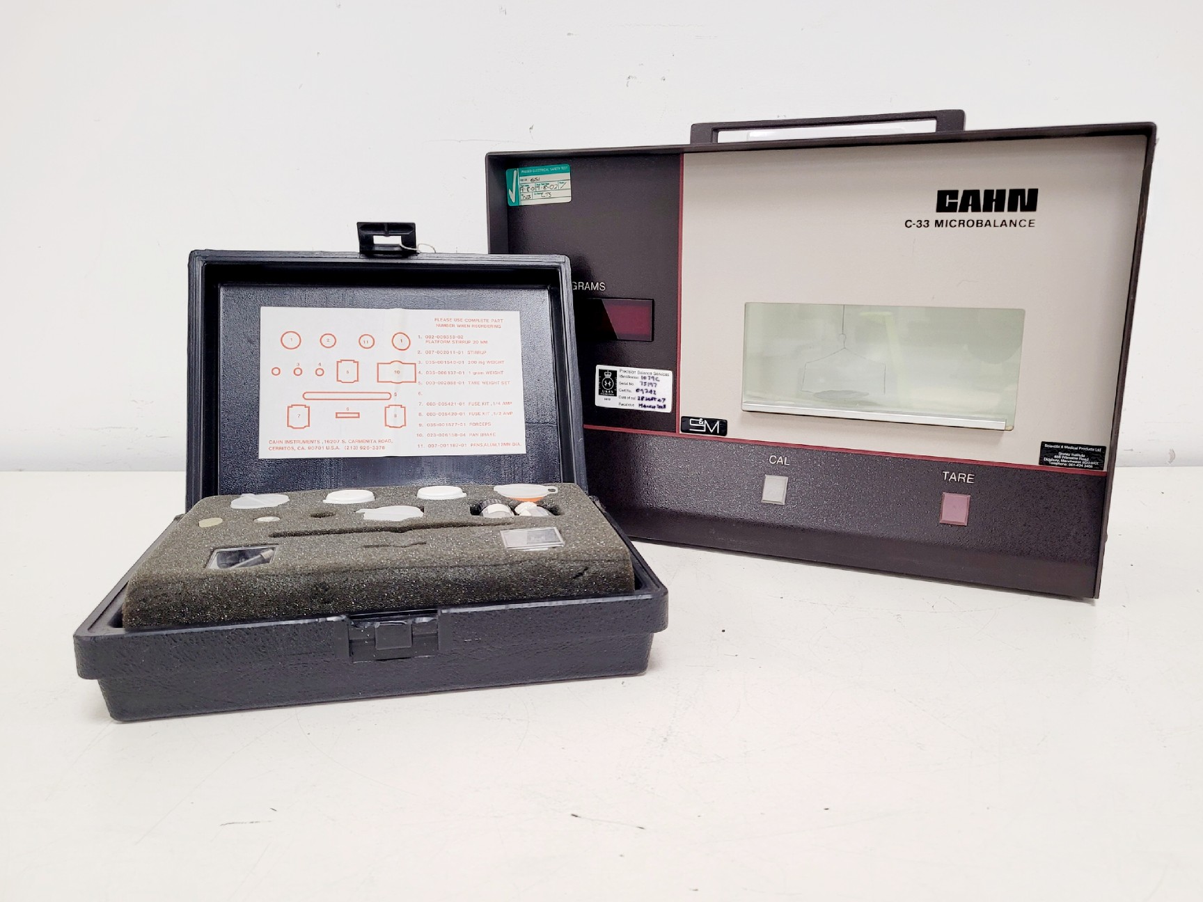 Image of CAHN C-33 Automatic Electric Microbalance Lab